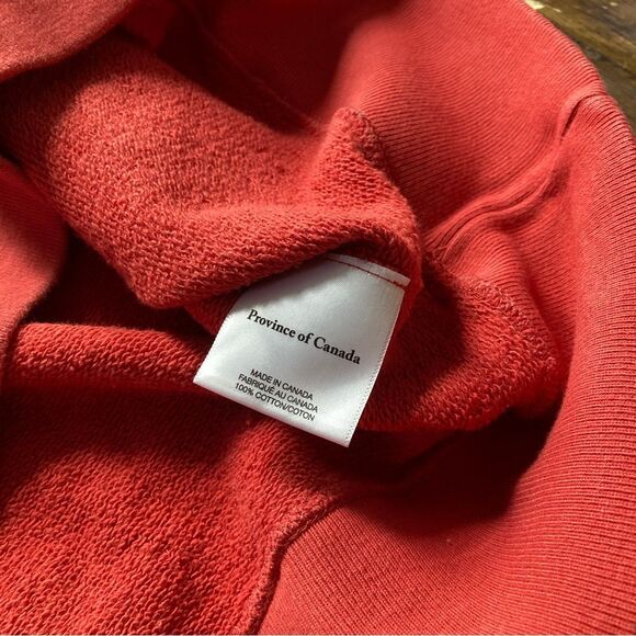 Province of Canada Embroidered Hand Script Sweatshirt XL Red - Picture 7 of 9